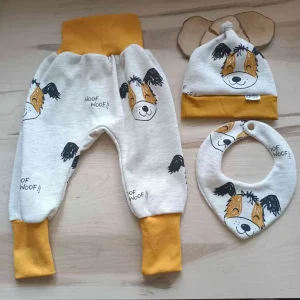 Pantalones para bebe de perros que se adaptan al crecimiento