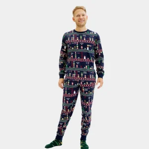 Pijama de Navidad para Adultos Unisex Vintage Gaming Algodón Orgánico