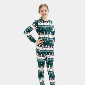 Pijama de Navidad para Niños Green Jolly Christmas Algodón Orgánico