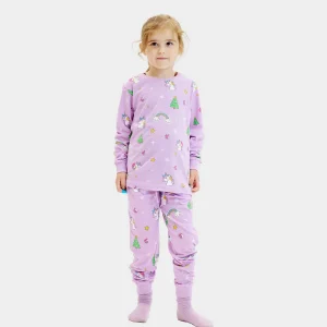 Pijama de Navidad para Niños con Unicornios Algodón Orgánico