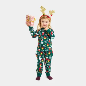 Pijama de Navidad para Niños con Motivos Navideños Algodón Orgánico