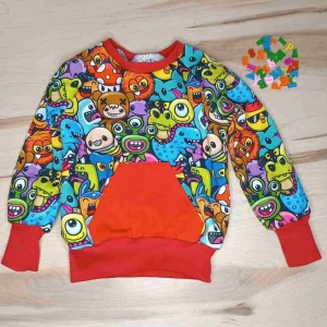 Sudadera Invierno Infantil| Monstruitos Divertidos | La Sombra del Gato