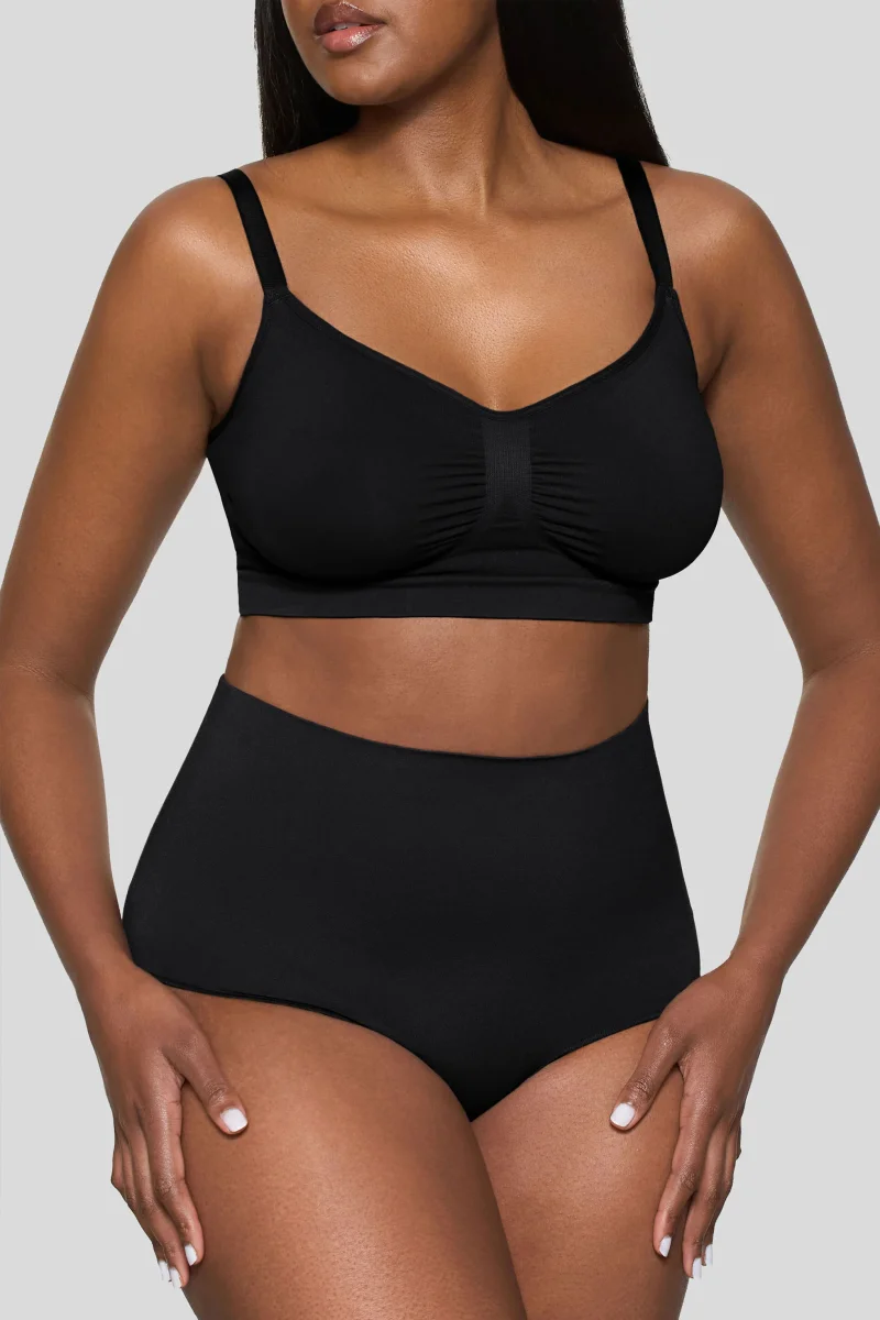 BOOMBA | Faja negra moldeadora de cintura corta - Imagen 2