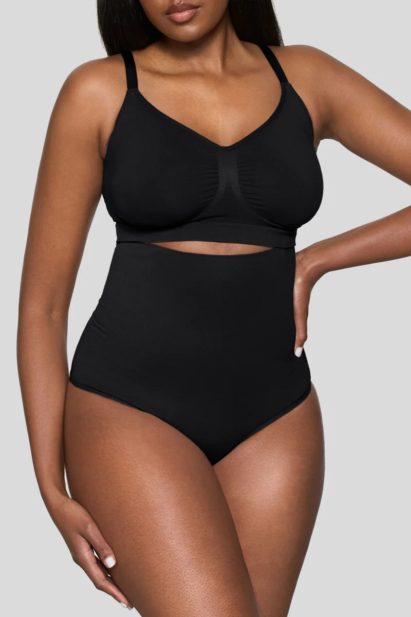 BOOMBA | Faja moldeadora de cintura alta en negro - Imagen 5