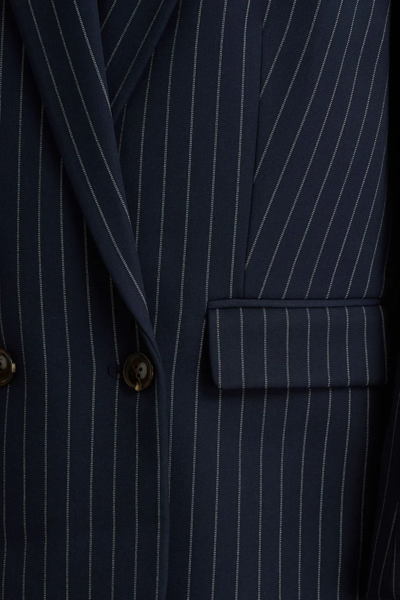 Alana | Blazer Azul Marino de Rayas - Imagen 8