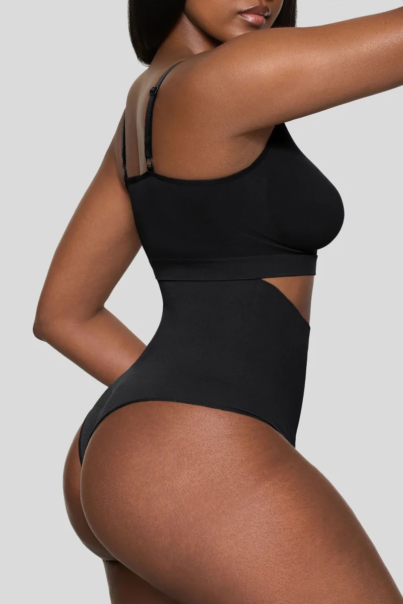 BOOMBA | Faja negra moldeadora de cintura corta - Imagen 5