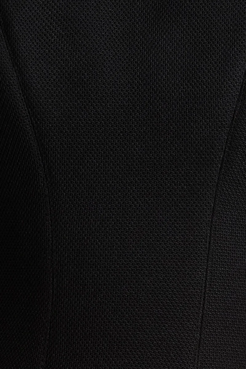 Leilani | Vestido Corto Negro de Escote Alto con Detalle de Volantes - Imagen 7
