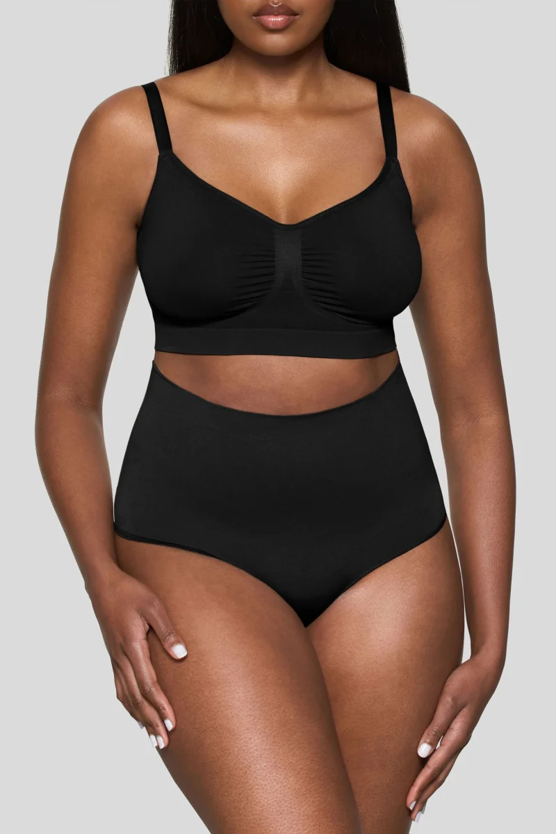 BOOMBA | Faja negra moldeadora de cintura corta - Imagen 6