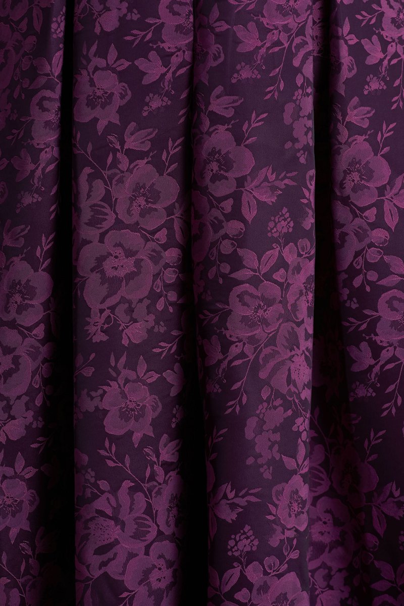 Isabeau | Vestido Midi Morado de Satén con Escote Pronunciado - Imagen 7