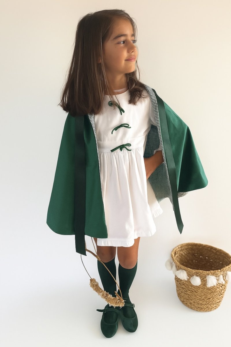 Vestido Niña Arras Lazo Verde - Imagen 2