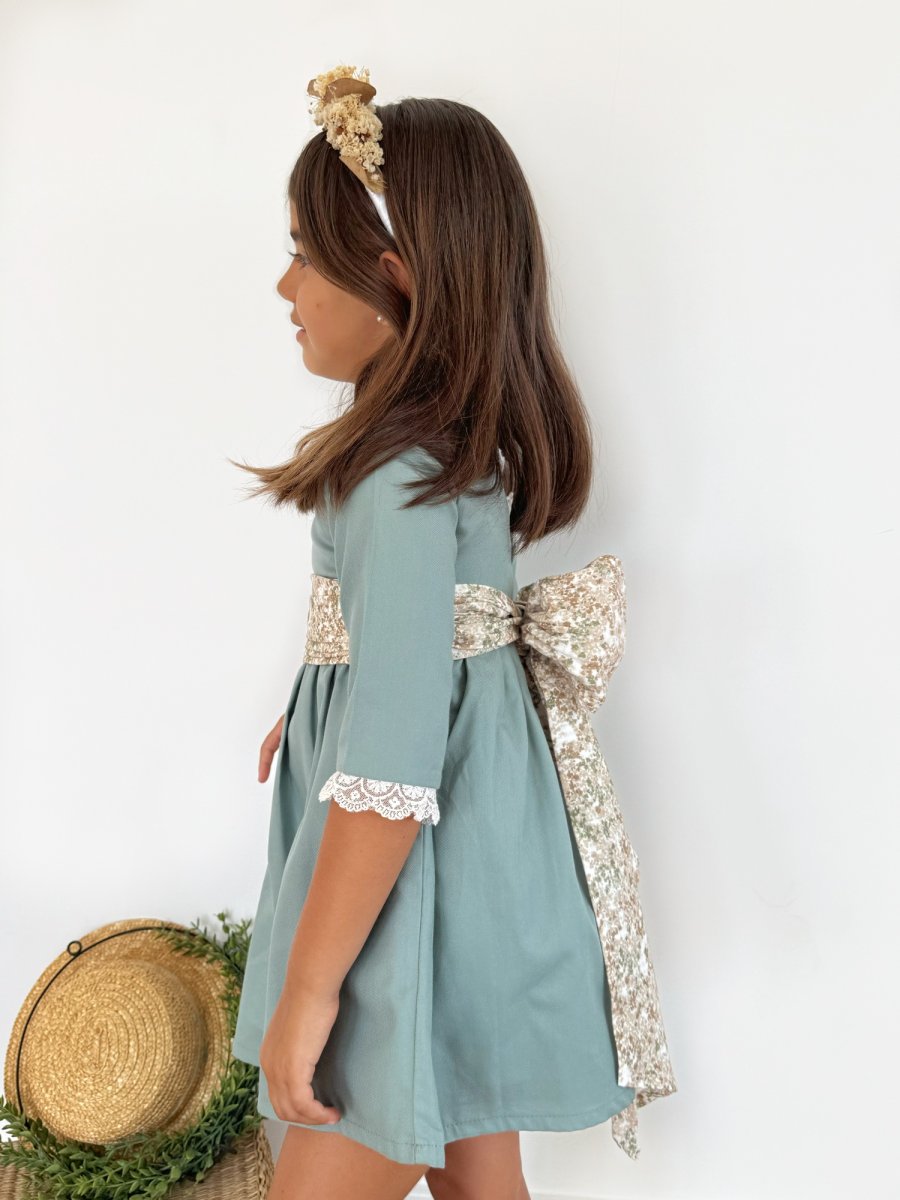 Vestido Niña Arras Verde
