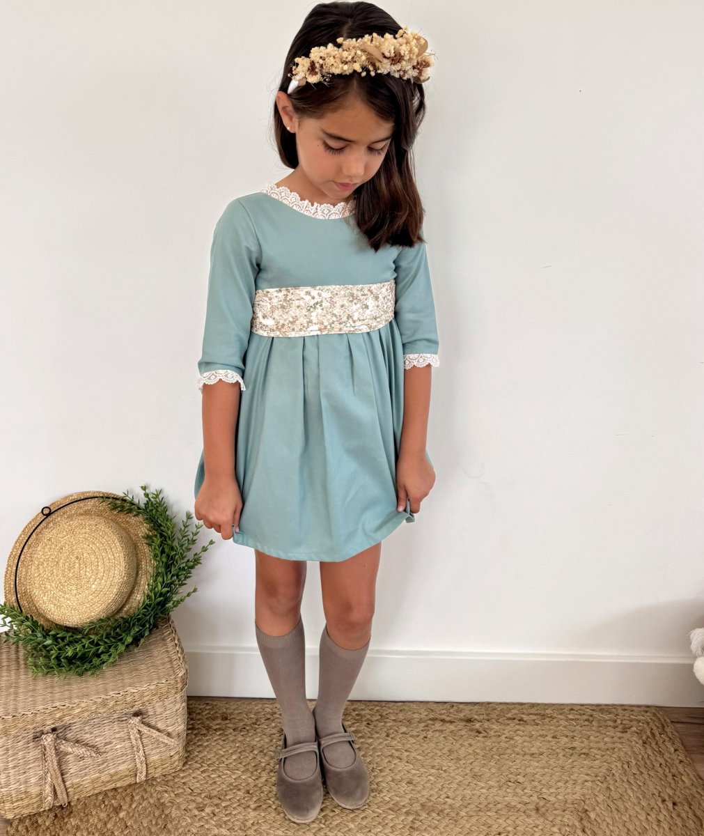 Vestido Niña Arras Verde - Imagen 3